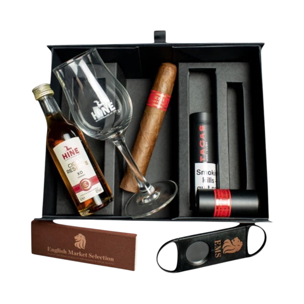 Partagas Series E. 2 & Hine Cigar Reserve XO Cognac - gift box