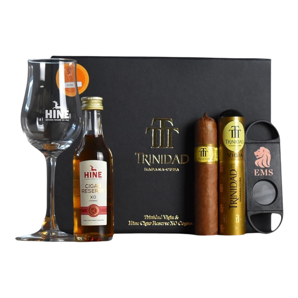 Trinidad Vigia & Hine Cigar Reserve XO Cognac - gift box